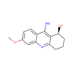 COc1ccc2c(N)c3c(nc2c1)CCC[C@@H]3O ZINC000014946463