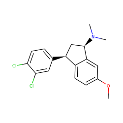 COc1ccc2c(c1)[C@H](N(C)C)C[C@@H]2c1ccc(Cl)c(Cl)c1 ZINC000029483315