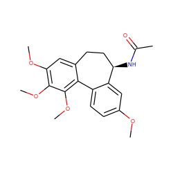 COc1ccc2c(c1)[C@H](NC(C)=O)CCc1cc(OC)c(OC)c(OC)c1-2 ZINC000001682340