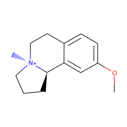 COc1ccc2c(c1)[C@H]1CCC[N@@+]1(C)CC2 ZINC001772593296
