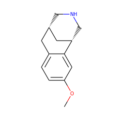 COc1ccc2c(c1)[C@H]1CNC[C@@H](C2)C1 ZINC000028469847