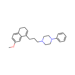 COc1ccc2c(c1)C(CCCN1CCN(c3ccccc3)CC1)=CCC2 ZINC000013733291