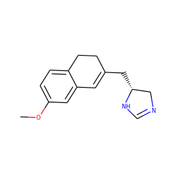 COc1ccc2c(c1)C=C(C[C@@H]1CN=CN1)CC2 ZINC000013862065