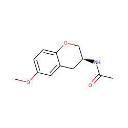 COc1ccc2c(c1)C[C@H](NC(C)=O)CO2 ZINC000013781773