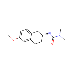 COc1ccc2c(c1)CC[C@@H](NC(=O)N(C)C)C2 ZINC000653726754