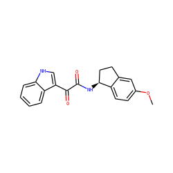 COc1ccc2c(c1)CC[C@@H]2NC(=O)C(=O)c1c[nH]c2ccccc12 ZINC000040957189