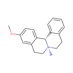 COc1ccc2c(c1)CC[N@+]1(C)CCc3ccccc3[C@@H]21 ZINC000253778432