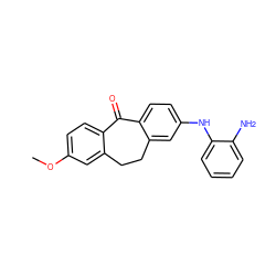 COc1ccc2c(c1)CCc1cc(Nc3ccccc3N)ccc1C2=O ZINC000095575439