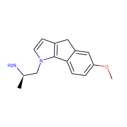 COc1ccc2c(c1)Cc1ccn(C[C@@H](C)N)c1-2 ZINC000013764841