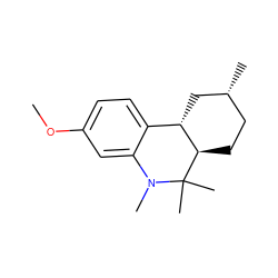 COc1ccc2c(c1)N(C)C(C)(C)[C@@H]1CC[C@@H](C)C[C@@H]21 ZINC000003827214