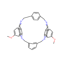 COc1ccc2c(c1)N1C=CC2=NCc2ccc(cc2)CN=C2C=CN(Cc3cccc(c3)C1)c1cc(OC)ccc12 ZINC000377853464