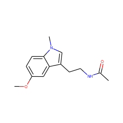 COc1ccc2c(c1)c(CCNC(C)=O)cn2C ZINC000013473193