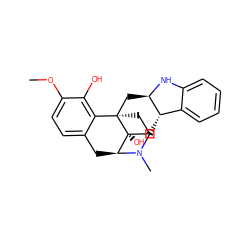 COc1ccc2c(c1O)[C@]13CCN(C)[C@@H](C2)[C@]1(O)C[C@H]1c2ccccc2N[C@@H]1C3 ZINC000101365780