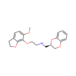 COc1ccc2c(c1OCCNC[C@@H]1COc3ccccc3O1)OCC2 ZINC000096914134