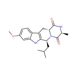 COc1ccc2c3c([nH]c2c1)[C@H](CC(C)C)N1C(=O)[C@H](C)NC(=O)[C@H]1C3 ZINC000653845354