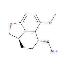 COc1ccc2c3c1[C@H](CN)CC[C@H]3CO2 ZINC000013525296