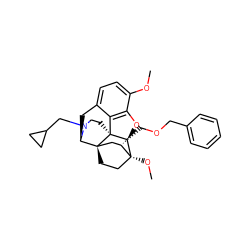 COc1ccc2c3c1O[C@@H]1[C@]34CCN(CC3CC3)[C@H](C2)[C@]42CC[C@@]1(OC)[C@@H](COCc1ccccc1)C2 ZINC000096172366