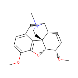 COc1ccc2c3c1O[C@H]1[C@@H](OC)C=C[C@H]4[C@@H](C2)N(C)CC[C@]314 ZINC000005599926