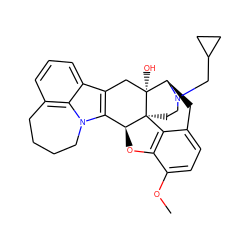 COc1ccc2c3c1O[C@H]1c4c(c5cccc6c5n4CCCC6)C[C@@]4(O)[C@@H](C2)N(CC2CC2)CC[C@]314 ZINC000040403723