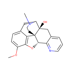 COc1ccc2c3c1O[C@H]1c4ncccc4C[C@@]4(O)[C@@H](C2)N(C)CC[C@]314 ZINC000013559704