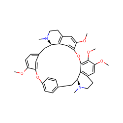 COc1ccc2cc1Oc1ccc(cc1)C[C@H]1c3c(cc(OC)c(OC)c3Oc3cc4c(cc3OC)CCN(C)[C@@H]4C2)CCN1C ZINC000030726940