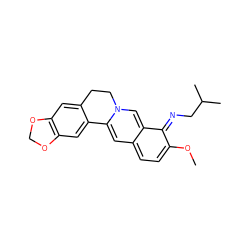 COc1ccc2cc3n(cc-2c1=NCC(C)C)CCc1cc2c(cc1-3)OCO2 ZINC000377840036