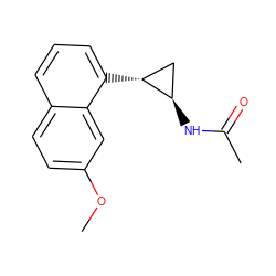 COc1ccc2cccc([C@@H]3C[C@H]3NC(C)=O)c2c1 ZINC000003974694