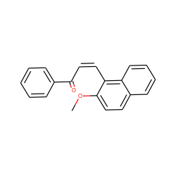 COc1ccc2ccccc2c1/C=C\C(=O)c1ccccc1 ZINC000004691815