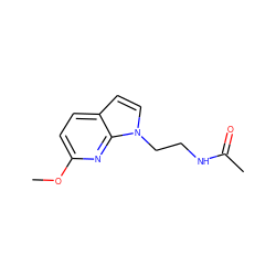 COc1ccc2ccn(CCNC(C)=O)c2n1 ZINC000071317350