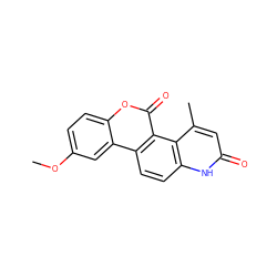 COc1ccc2oc(=O)c3c(ccc4[nH]c(=O)cc(C)c43)c2c1 ZINC000029043570