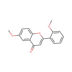 COc1ccc2oc(-c3ccccc3OC)cc(=O)c2c1 ZINC000000039291