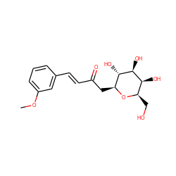 COc1cccc(/C=C/C(=O)C[C@@H]2O[C@H](CO)[C@H](O)[C@H](O)[C@H]2O)c1 ZINC000299832168