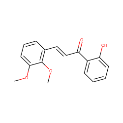 COc1cccc(/C=C/C(=O)c2ccccc2O)c1OC ZINC000004252581