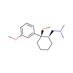 COc1cccc([C@@]2(OC)CCCC[C@@H]2CN(C)C)c1 ZINC000029128567