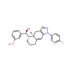COc1cccc([C@@H](O)[C@H]2CCCC3=Cc4c(cnn4-c4ccc(F)cc4)C[C@@]32C)c1 ZINC000028389448