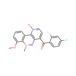 COc1cccc(-c2c(N)c(C(=O)c3ccc(F)cc3F)cc[n+]2[O-])c1OC ZINC000043060122