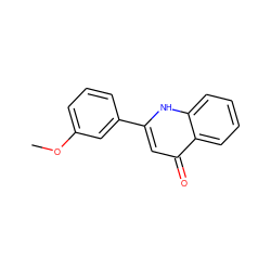 COc1cccc(-c2cc(=O)c3ccccc3[nH]2)c1 ZINC000005503297