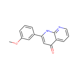 COc1cccc(-c2cc(=O)c3cccnc3[nH]2)c1 ZINC000005503298