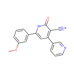 COc1cccc(-c2cc(-c3cccnc3)c(C#N)c(=O)[nH]2)c1 ZINC000006297901