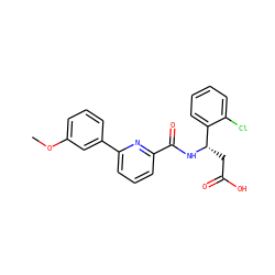 COc1cccc(-c2cccc(C(=O)N[C@@H](CC(=O)O)c3ccccc3Cl)n2)c1 ZINC000261183193