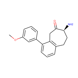 COc1cccc(-c2cccc3c2CC(=O)[C@@H](N)CC3)c1 ZINC000473085558