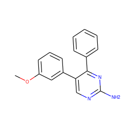 COc1cccc(-c2cnc(N)nc2-c2ccccc2)c1 ZINC001772621593