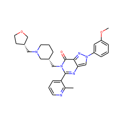 COc1cccc(-n2cc3nc(-c4cccnc4C)n(C[C@H]4CCCN(C[C@@H]5CCOC5)C4)c(=O)c3n2)c1 ZINC000169331011