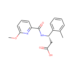 COc1cccc(C(=O)N[C@@H](CC(=O)O)c2ccccc2C)n1 ZINC000261102739