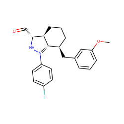 COc1cccc(C[C@@H]2CCC[C@@H]3[C@@H](C=O)NN(c4ccc(F)cc4)[C@@H]23)c1 ZINC000026569613