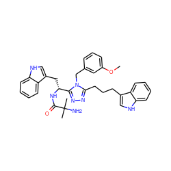 COc1cccc(Cn2c(CCCc3c[nH]c4ccccc34)nnc2[C@@H](Cc2c[nH]c3ccccc23)NC(=O)C(C)(C)N)c1 ZINC000036349244