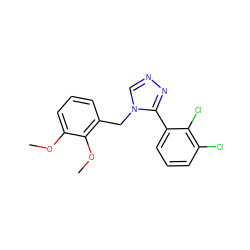 COc1cccc(Cn2cnnc2-c2cccc(Cl)c2Cl)c1OC ZINC000028898100