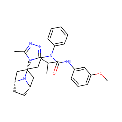 COc1cccc(NC(=O)N(CCCN2[C@H]3CC[C@@H]2C[C@H](n2c(C)nnc2C(C)C)C3)c2ccccc2)c1 ZINC000101138207