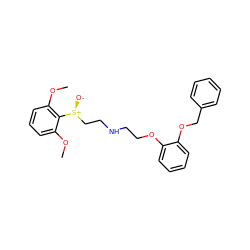 COc1cccc(OC)c1[S@@+]([O-])CCNCCOc1ccccc1OCc1ccccc1 ZINC000064287034