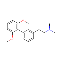 COc1cccc(OC)c1-c1cccc(CCN(C)C)c1 ZINC000028821758